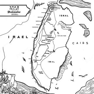 Pagina Para Colorir Mapa De Israel 12617-10499