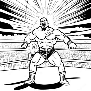 Pagina Para Colorir Do Confronto Intenso De Lutadores Da Wwe 1262-1012