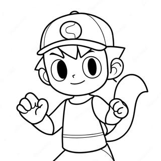 Ash Pokemon Páginas Para Colorir