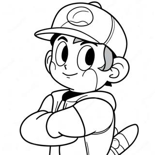 Pagina Para Colorir Do Ash Ketchum Pokemon 12637-10514