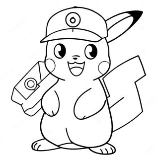 Pagina Para Colorir Do Ash Com Pikachu 12638-10517