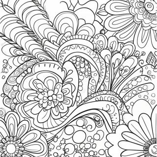 Pagina Para Colorir Dos Padroes Groovy Dos Anos 70 12668-10544