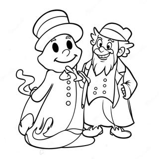 Scrooge E O Fantasma Do Natal Passado Pagina Para Colorir 12708-10575