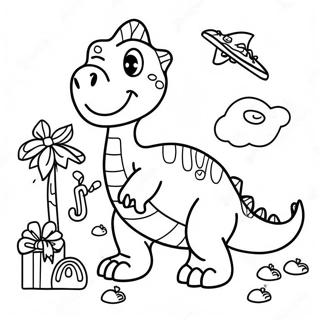 Pagina Para Colorir Dinossauro Feliz Aniversario 12727-10587