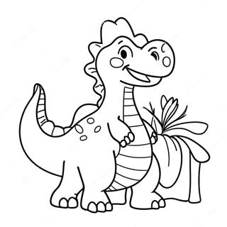 Pagina Para Colorir Dinossauro Feliz Aniversario 12727-10588