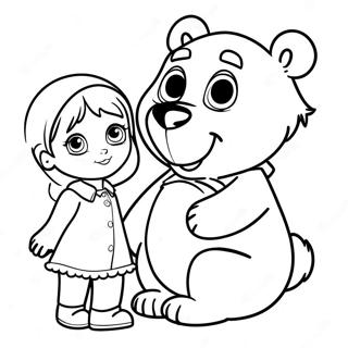 Pagina Para Colorir Masha E O Urso 12757-10611