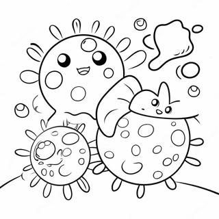 Pagina Para Colorir De Celulas Cancerigenas Fofas 12838-10675