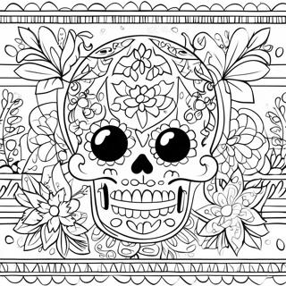 Papel Picado Páginas Para Colorir