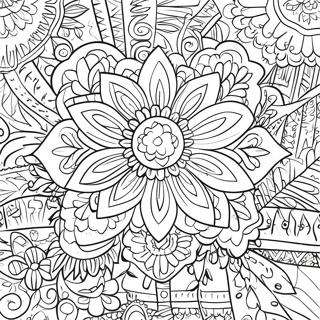 Pagina Para Colorir Do Banner Colorido De Papel Picado 12868-10699