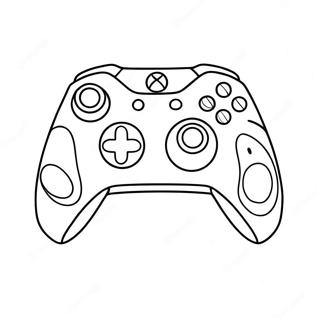 Pagina Para Colorir Do Controle Do Xbox 12927-10744