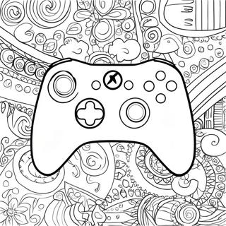 Pagina Para Colorir Do Controle Retro Do Xbox 12928-10745