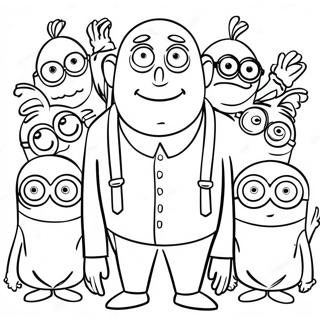 Pagina Para Colorir Do Gru Com Os Minions 12948-10761