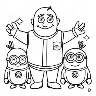 Pagina Para Colorir Do Gru Com Os Minions 12948-10762