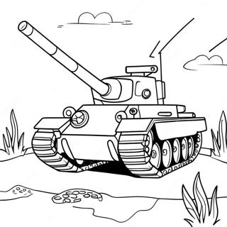 Pagina Para Colorir Do Tanque 1301-1038