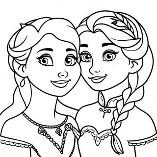 Pagina Para Colorir Elsa E Anna 13057-10845