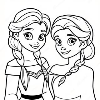 Pagina Para Colorir Elsa E Anna 13057-10846