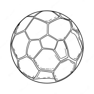 Pagina Para Colorir De Bola De Futebol Colorida Em Acao 13078-10867