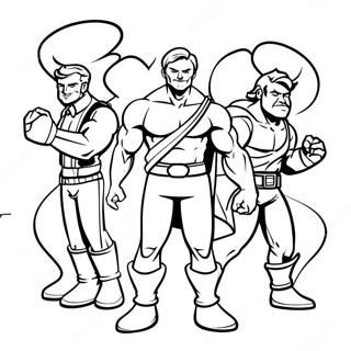 Pagina Para Colorir Dos Personagens Do Brozone Em Acao 13098-10884