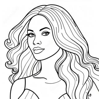 Pagina Para Colorir Da Beyonce 13107-10886