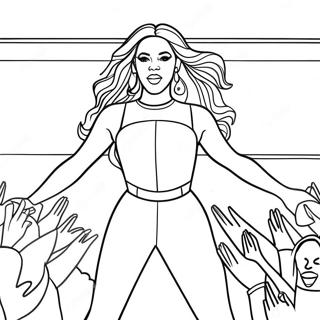 Pagina Para Colorir Da Beyonce Se Apresentando No Palco 13108-10891