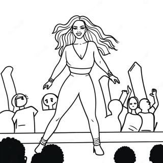 Pagina Para Colorir Da Beyonce Se Apresentando No Palco 13108-10892