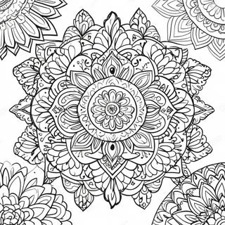 Pagina Para Colorir Mandala Calmante 1312-1049