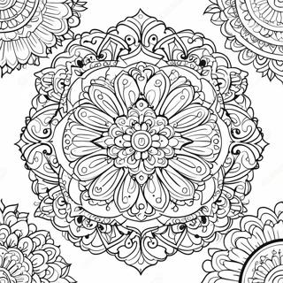 Pagina Para Colorir Mandala Calmante 1312-1052