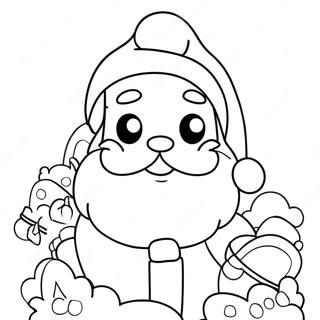 Pagina Para Colorir Do Papai Noel Em Anime Fofo 13168-10940