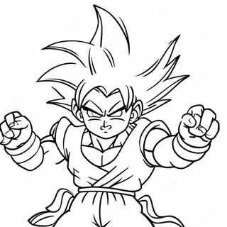 Pagina Para Colorir Do Goku Em Pose De Batalha Epica 13188-10953