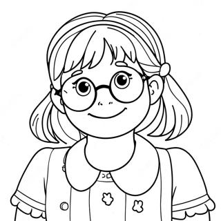 Pagina Para Colorir Da Aventureira Junie B Jones 13228-10987