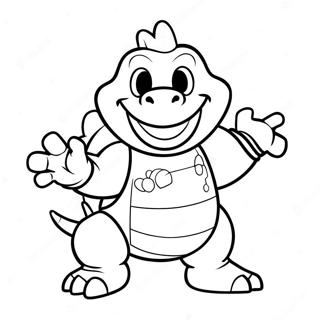 Pagina Para Colorir Do Bowser Jr Em Uma Pose Travessa 13268-11018