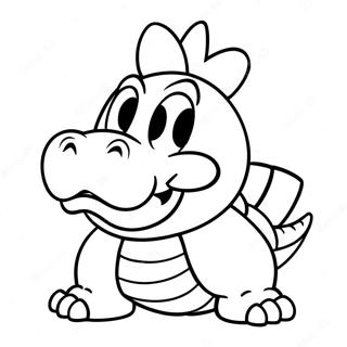 Pagina Para Colorir Do Bowser Jr Em Uma Pose Travessa 13268-11020