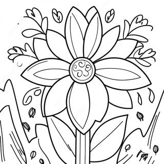 Pagina Para Colorir De Flores Coloridas Do Dia De Maio 13298-11042