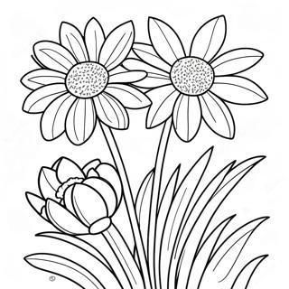 Pagina Para Colorir De Flores Coloridas Do Dia De Maio 13298-11043