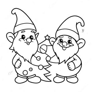 Pagina Para Colorir Dos Gnomos De Natal 1331-1063