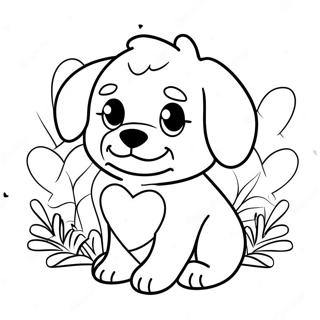 Pagina Para Colorir Cachorrinho Do Dia Dos Namorados 13347-11078