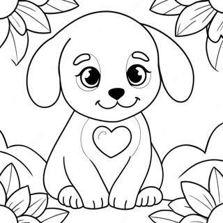 Pagina Para Colorir Cachorrinho Do Dia Dos Namorados 13347-11079