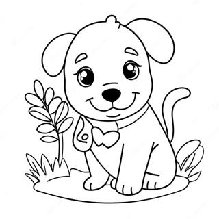 Pagina Para Colorir Cachorrinho Do Dia Dos Namorados 13347-11080