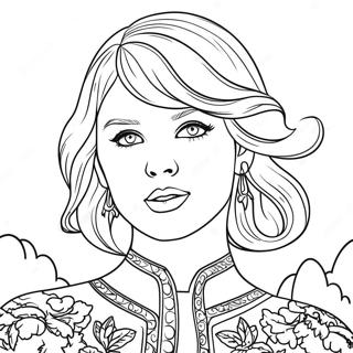 Pagina Para Colorir De Taylor Swift Folklore 13387-11110