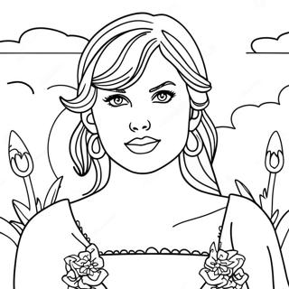 Pagina Para Colorir De Taylor Swift Folklore 13387-11111