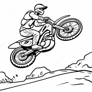 Pagina Para Colorir De Salto Extremo De Moto De Supercross 13418-11139