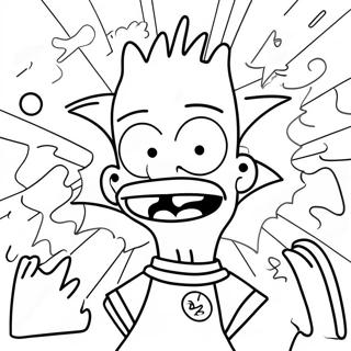 Pagina Para Colorir De Bart Simpson Psicodelico 13437-11152