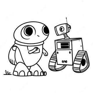 Pagina Para Colorir De Wall E E Eve Fofinhos 13448-11162