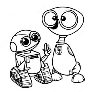 Pagina Para Colorir De Wall E E Eve Fofinhos 13448-11164