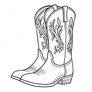 Pagina Para Colorir Bota De Cowboy 13487-11191