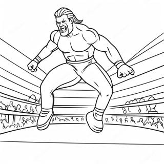 Pagina Para Colorir Do Lutador Da Wwe Pulando Sobre O Oponente 13528-11226