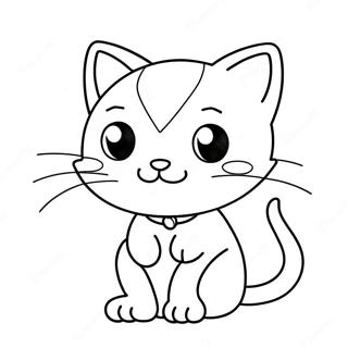 Pagina Para Colorir De Gato Chibi Fofo 13569-11249