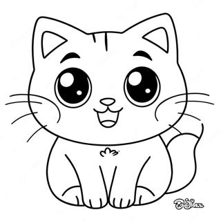 Pagina Para Colorir De Gato Chibi Fofo 13569-11250