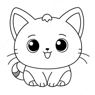 Pagina Para Colorir De Gato Chibi Fofo 13569-11252