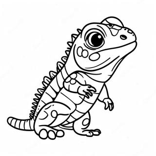 Pagina Para Colorir De Iguana Bebe Fofa 13609-11284